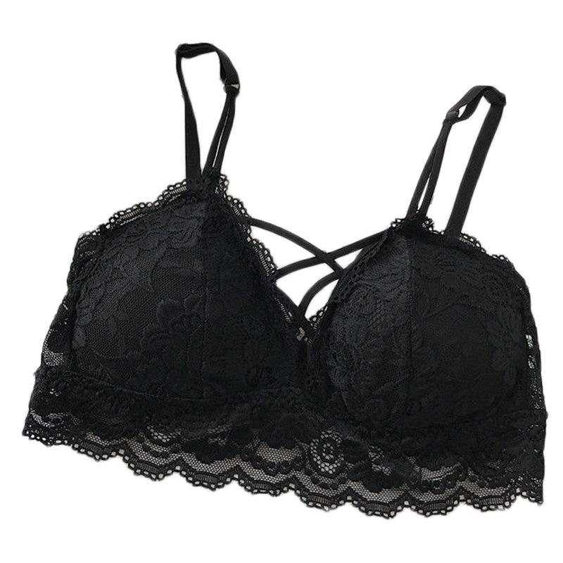 Корейский кружевной бюстгальтер без бретелек - сексуальный, беспроводной и поддерживающий для студентов