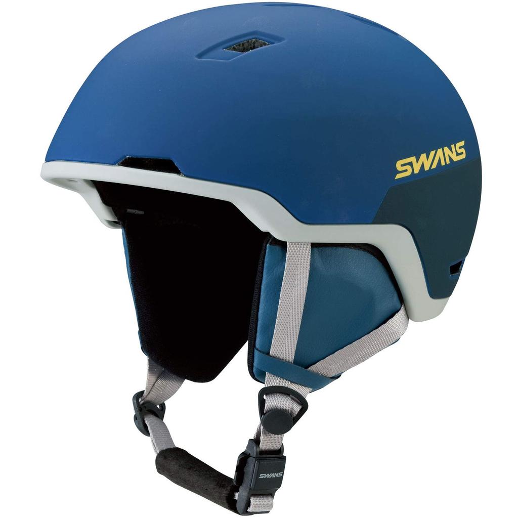SWANS Ski Snowboard Helmet for Adults P1 MNV Matte Navy L Size HSF-241 (58cm-61cm)