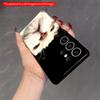 2DFlat Samsung phone case Upward Gaze White Cat Phone Case Applicable to Galaxy S23 S24 S25ULTRA S26 A12 A14 A15 A16 A54 A55