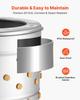 Chicken Plucker Machine, 500mm Drum, 900W & 230RPM Electric Chicken Plucking Machine with 98 Soft Fingers & Transport Wheels, Stainless Steel Feather