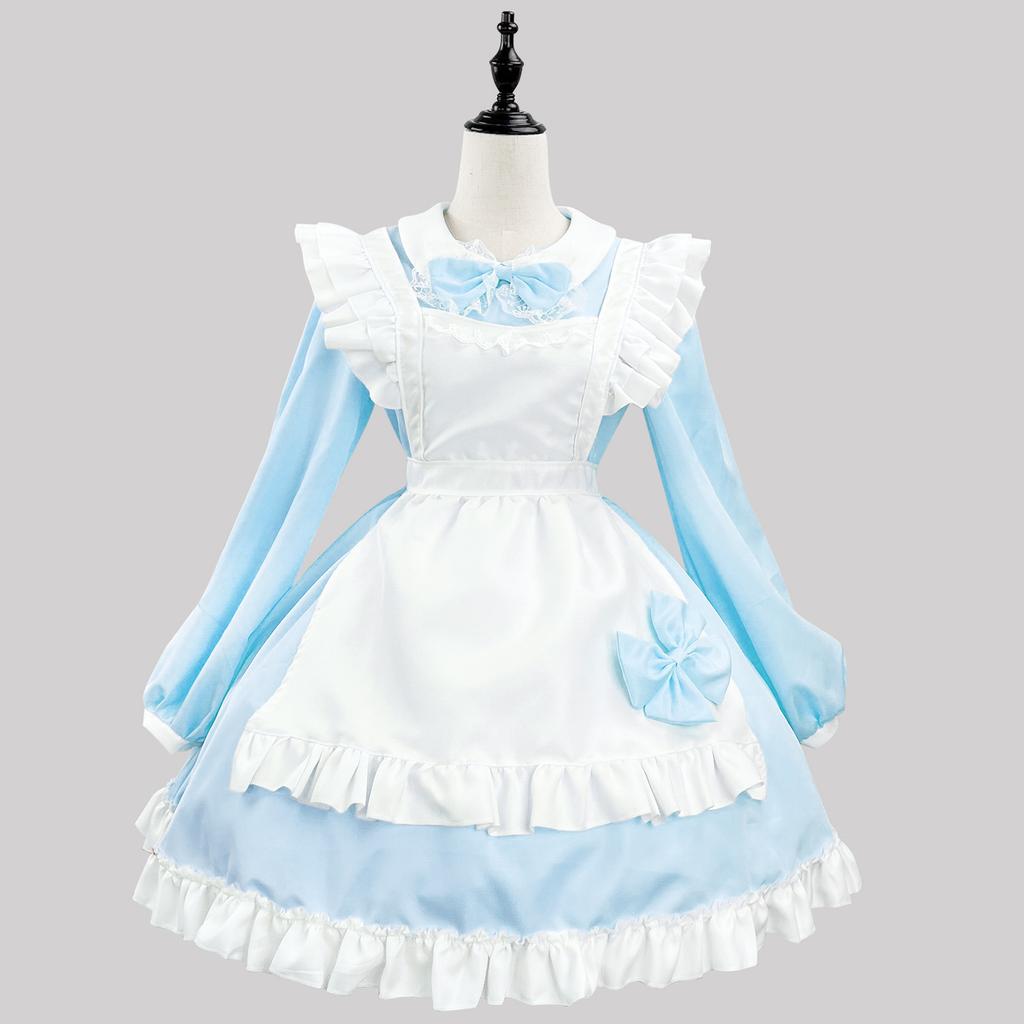 Anime Character Cosplay Original Super Cute Japanese Black and White Maid Costume Long Sleeve Maid Costume Cosplay Performance Costume
