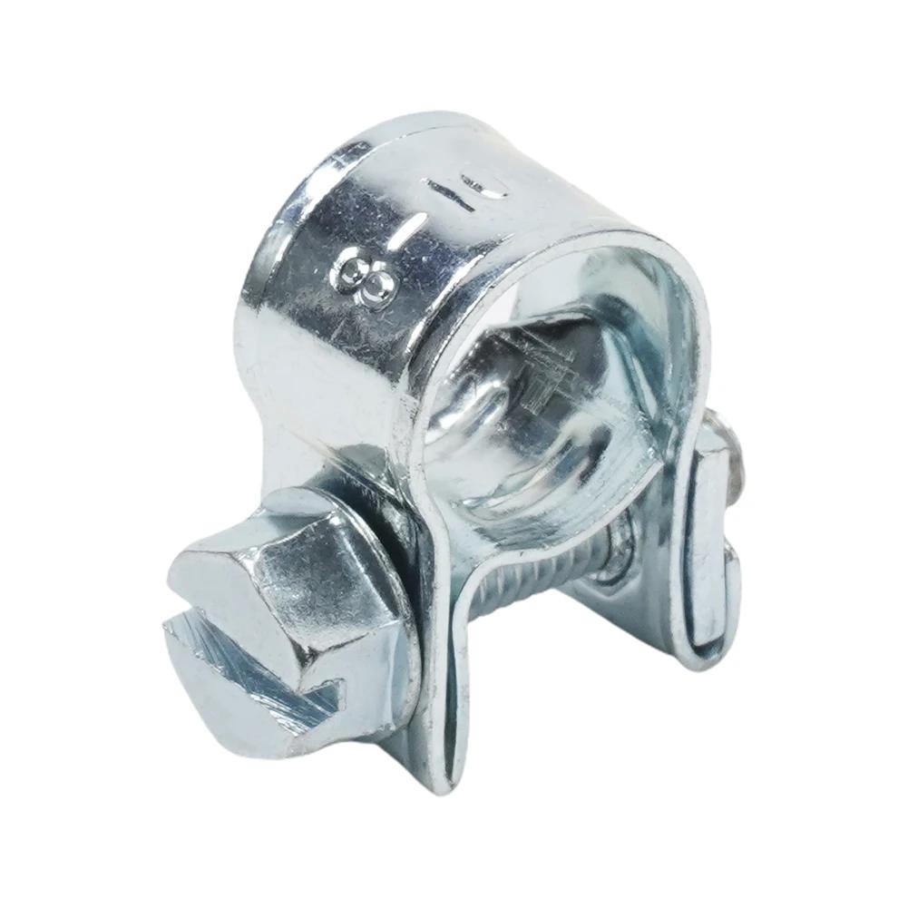 10pcs Hose Clamp Fuel Line Clamp Water Pipe Clip Seal Welding Clip For Fuel Gas Pipe Cable Coolant Radiator Anticorrosive