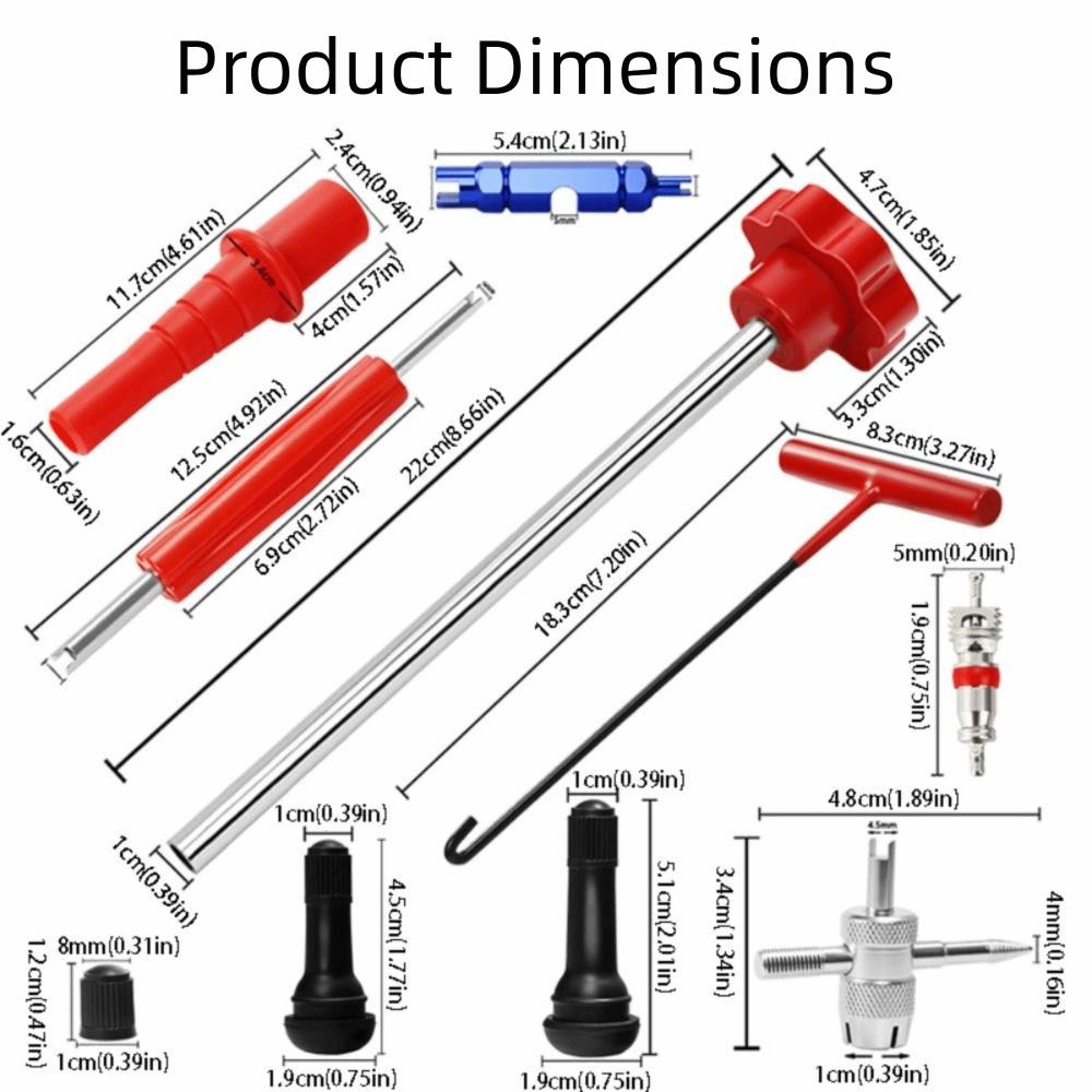 T-Hook Design Tire Valve Core Tools Tire Valve Stem Core Tool Car Tire Maintenance