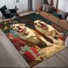 Christmas dog Home Sofa Decoration for Living Room & Bedroom, Non‑Slip Play Flannel Floor Mat for Game Room