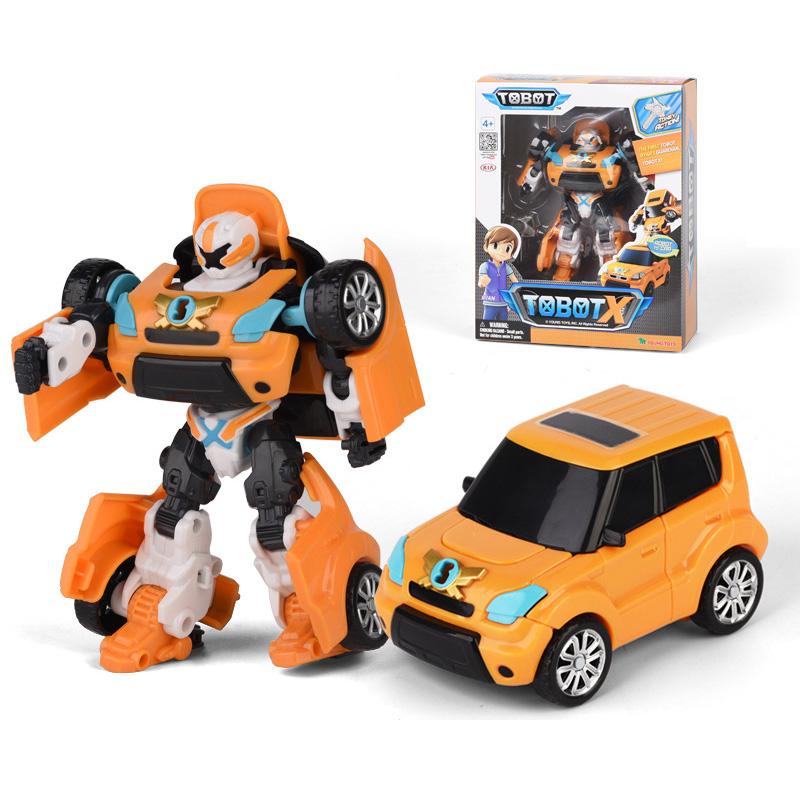 ABS Tobot Transformation Robot Toys Korea Cartoon Brothers Anime Deformation Car Airplane Toys для детей в подарок