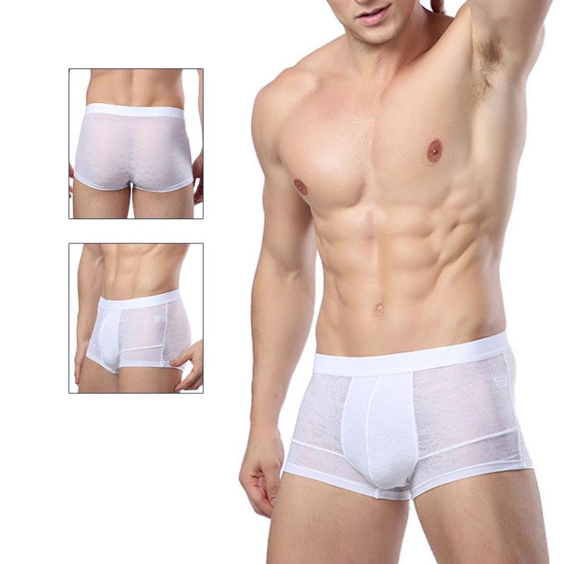 Летние Удобные Сексуальные Мягкие Геи Трусы Шорты Марлевые Брифы Дизайнерские Мужские С Низкой Посадкой Прохладные Ажурные Мужские Дышащие Аксессуары