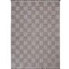 Living Room Rug Checkered Jute Look Beige 160x230