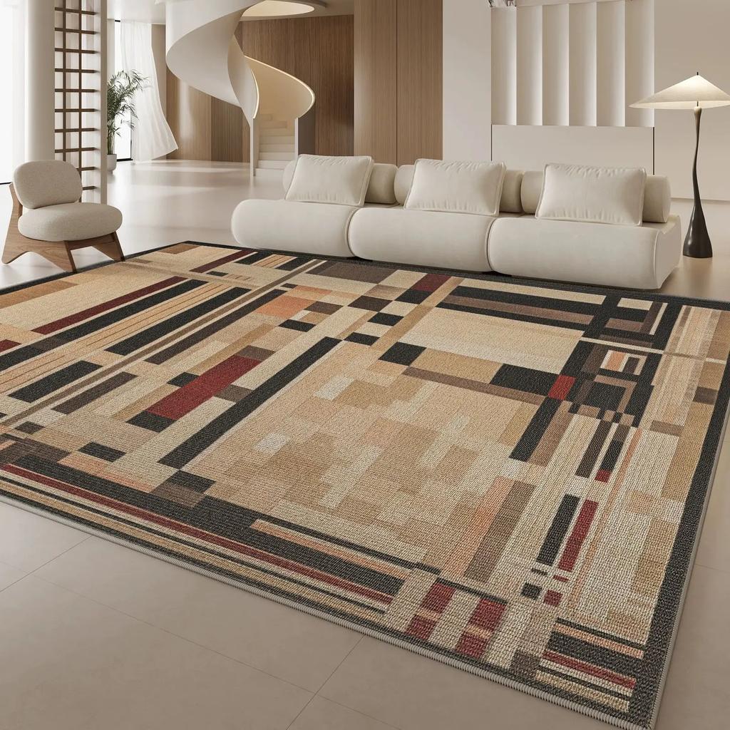 Modern Nordic Luxury Loop Pile Carpet Shaggy Rug Extra Large Floor Mat for Sofa Living Room Bedroom Anti-Fade Home Decor