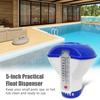 5-inch Float Dispenser Float Cup Pool Spa Chlorine Tablet Dispenser Floater with Thermometer 120 Fahrenheit