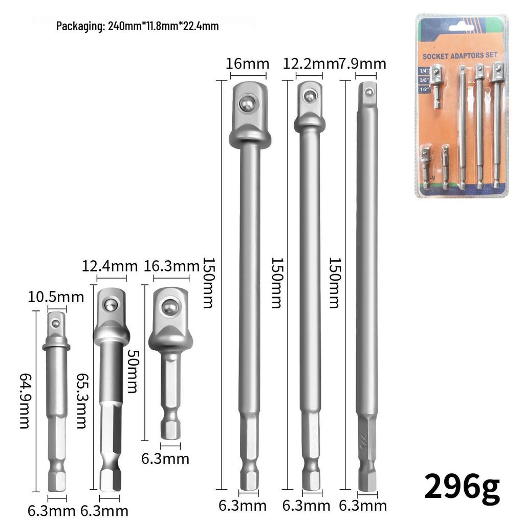 Compact Dual-Function Self-Locking Screwdriver Bit Extension Rod
