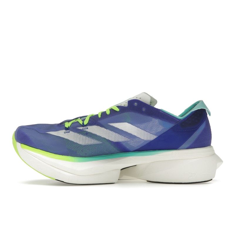 Adidas Кроссовки Adizero Adios Pro 3 Cobalt Blue Lucid Lemon Unisex с нулевой металлической отделкой ID3635