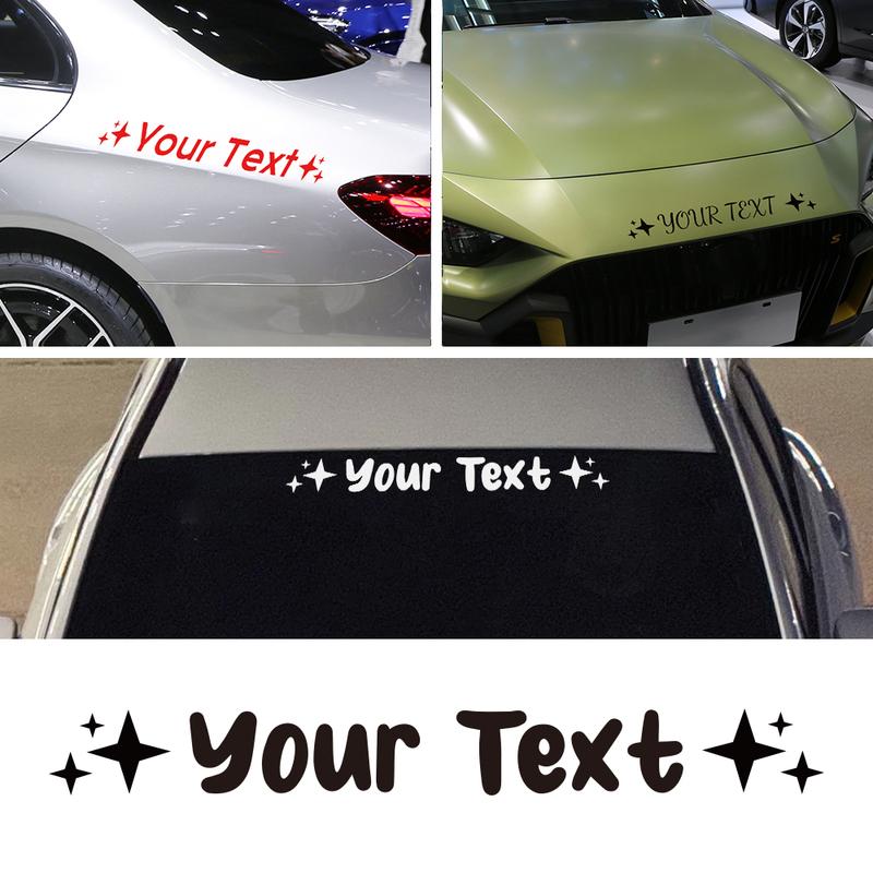 Stickers Creative Car Personalized Text Font Vinyl Decor Decal Window Windshield DIY Decaration Auto Tuning Accessories