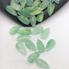 10x19mm 10Pcs Beaded Material Headdress Brooch Accessories Fashion Imitation Shell Leaf Lily of The Valley Leaf Beads DIY Bamboo Acetate Handma