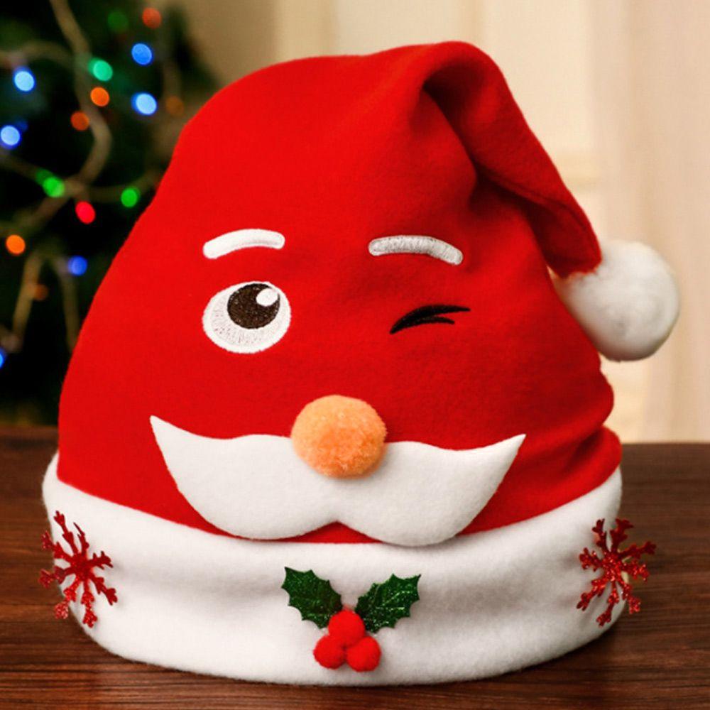 Christmas Gift Lovely Classic Santa Claus Cap Christmas Hat Festival Supplies Plush
