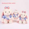 Plush Rabbit Toy With Long Ears And Dress For Kids Gift