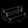 30.5*10cm Acrylic Detachable Ladder Shelf Rack Cupcake Perfume Doll Display Rack Transparent Trapezoidal Blind Box Storage Shelf