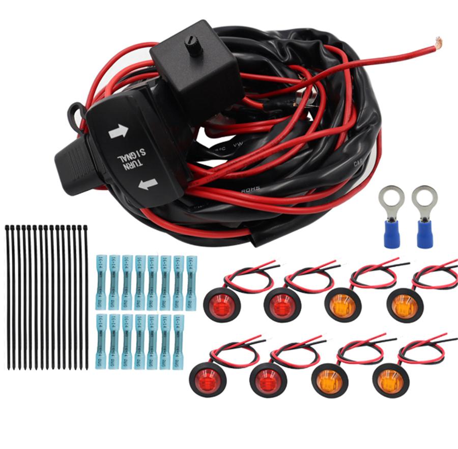 ATV / Utv Certified Turn Signal Switch Kit for Public Roads, Compatible with Polaris Rzr Ranger Can-am