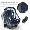 Чехол для детского автокресла, прозрачный, портативный, ветрозащитный, для младенцев