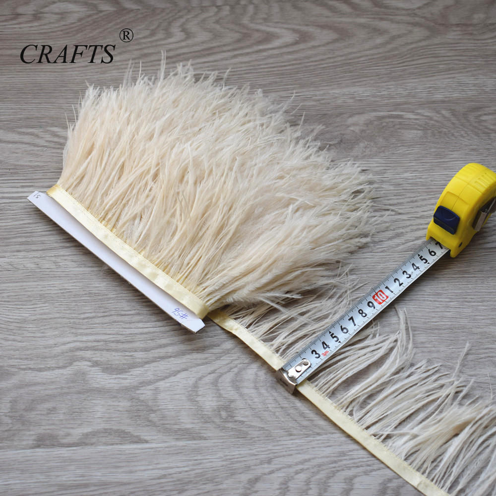 Перо2023 горячо! Пушистая и красивая отделочная ткань с перьями страуса, длина 5-10 м, боковая лента, ширина 8-10 см / Аксессуары для шитья DIY