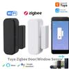 Tuya WiFi/Zigbee Smart Door and Window Sensor Smart Home Magnetic Security Alarm Smart Life APP Remote Monitor Works with Alex Google Home