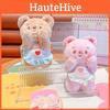 Fun Playful And Plush Cream Bear Face Keychain Cute Accessory For Bags Keys And