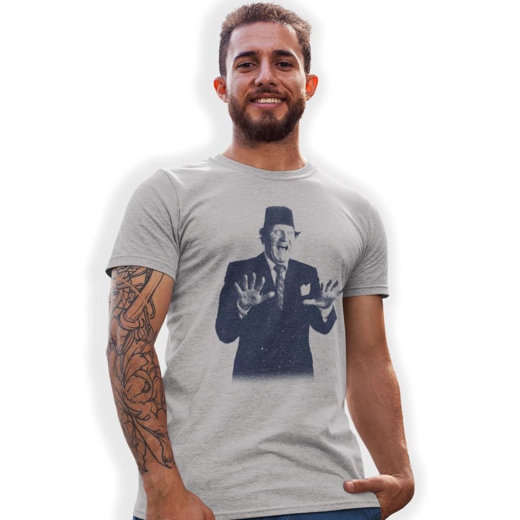 Tommy Cooper Comic Magician Hand Printed T-Shirt Birthday Gift