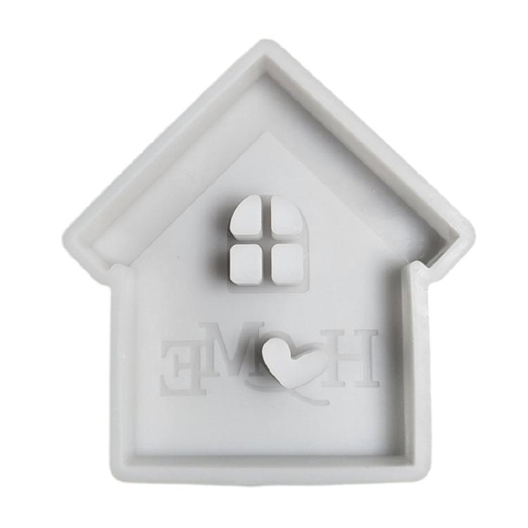 Форма из силикона в виде дома для эпоксидной смолы, украшение для дома, гипсовая фигурка