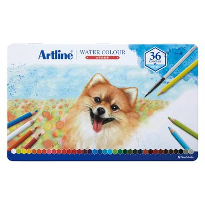 Shachihata Artline Акварельные цветные 36 Включает акварельные карандаши, цвета, кисть, KCP-W36C/H