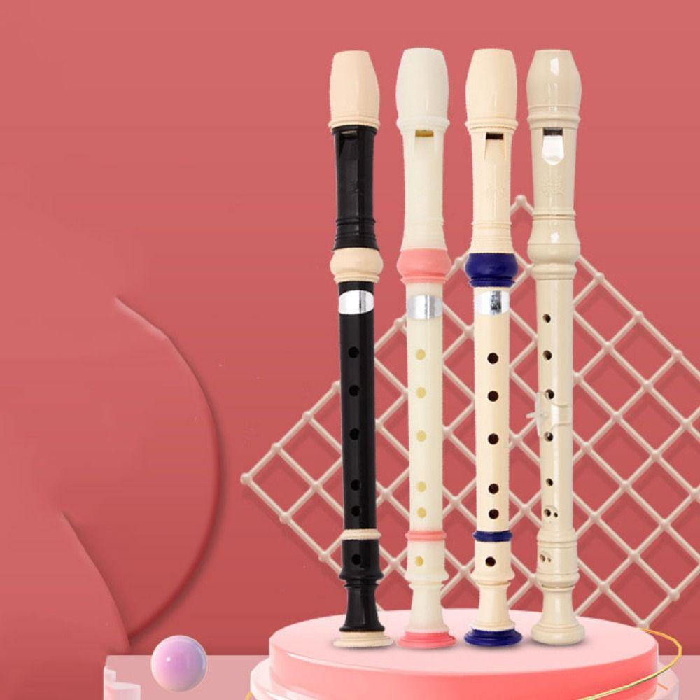 Food Grade ABS Eight Hole Clarinet Easy Adjustable Vertical Flute Soprano Recorder Kids Children
