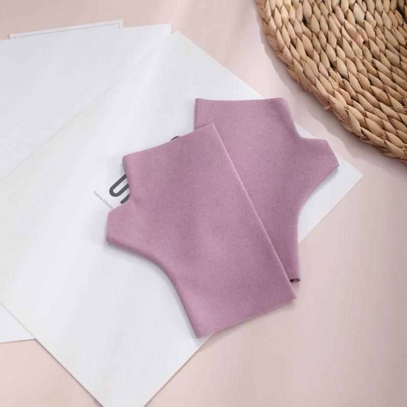 German Velvet Gloves Women's Winter Half-finger Gloves Woolen Emollient and Warm Thin Half-finger Keyboard Student Gloves