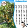 2-10 шт. вращающийся стержень для отпугивания птиц, светоотражающие стержни для отпугивания птиц, 30 см, подвесной спиральный стержень для защиты от птиц, садовый декор, колокольчики