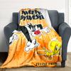 1 шт. Фланелевое одеяло Tweety Sylvester Looney Tunes, Мягкое, приятное для кожи, с цифровой печатью, Различные размеры доступны для семьи, друзей101