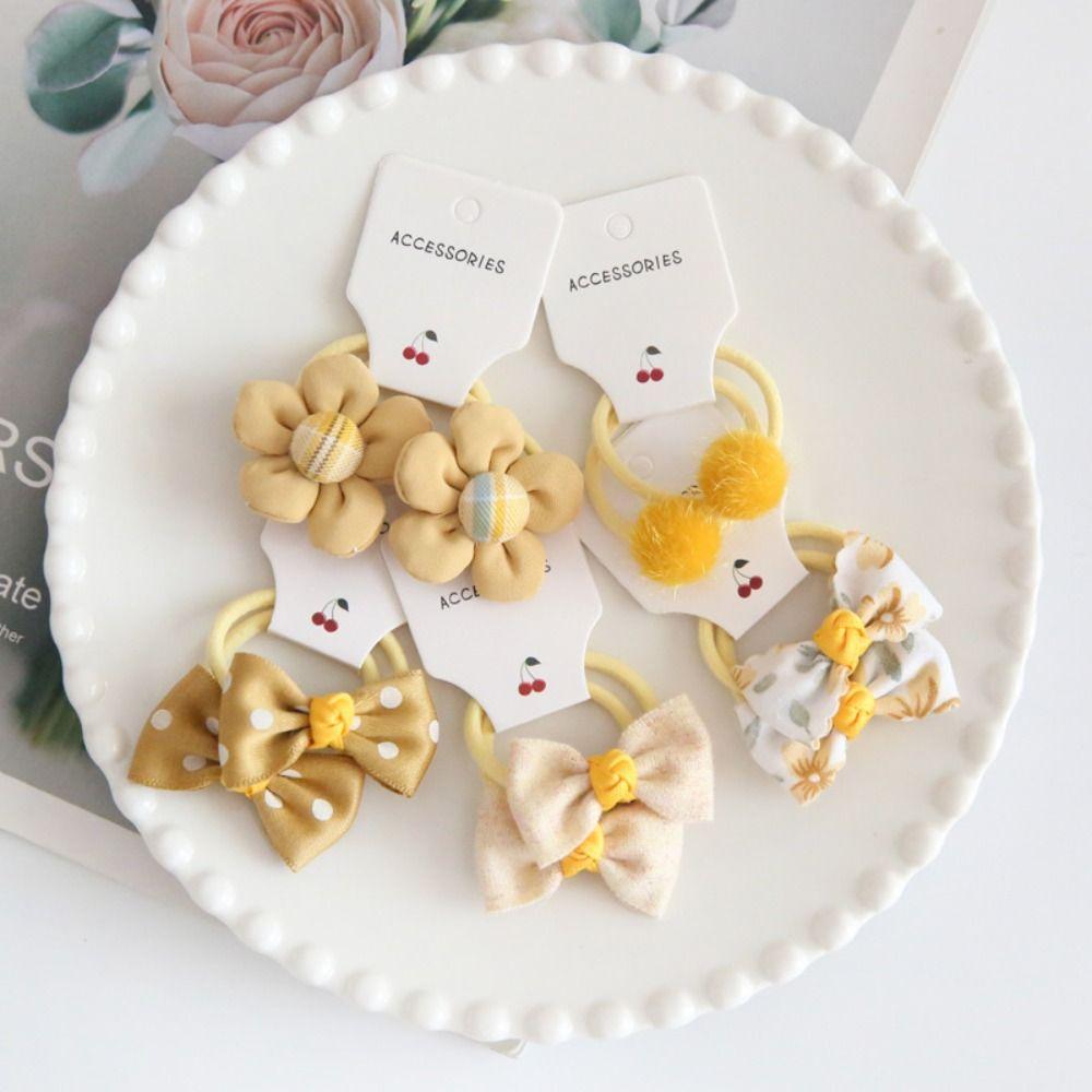 10 шт. милые резинки для волос бант детские резинки для волос для девочек эластичная резинка