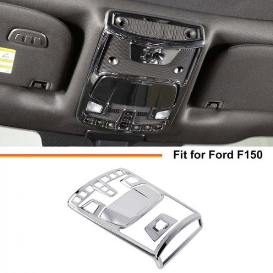 Front Top Reading Light Lamp Cover Trim Frame For Ford F150 2015-20 Accessories