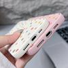 Cute Little Flowers Print Matte Slim Phone Case For iPhone 16 Pro Max 15 Pro 14 13 12 11 Leather Texture Shockproof TPU Soft Bumper Cover