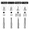 13-Piece 50mm Magnetic Special-Shaped Screwdriver Bit Set, 1/4-inch Hex Shank, Compatible with Electric Screwdrivers, Drills, and Impact Wrenches