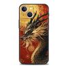 Китайский стиль Лун Цветок Дракон Чехол для телефона для iPhone 17 16 15 14 13 12 Pro Max 11 Pro Max 17 AIR Plus Мягкий ТПУ Чехол Сумки