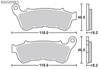 Kitaco 777-0934020 SBS Brake Pad 934HS Sintermetal Harley Davidson etc