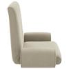 Adjustable Floor Stool Beige Coarse Velvet
