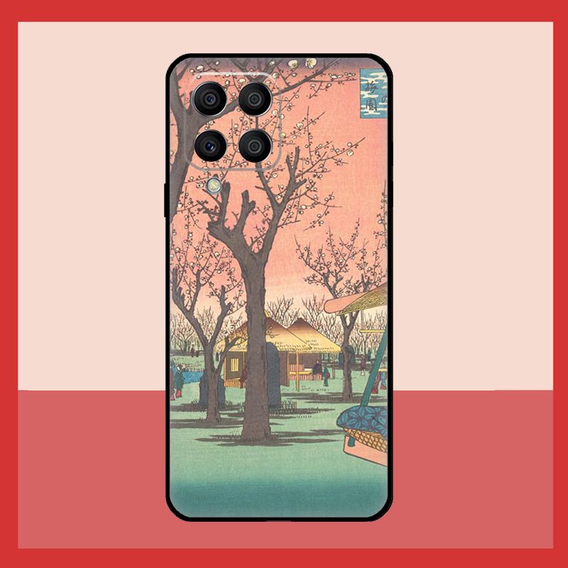 Японский чехол Укиё-э для Samsung Galaxy M56 M12 M06 M32 M52 M35 M55 M15 M11 M13 M14 M16 M36 M31 M53 M34 M54