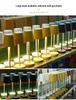 LED Rechargeable Metal Touch Dimming Desk Lamp for Western Restaurant Tabletop Atmosphere