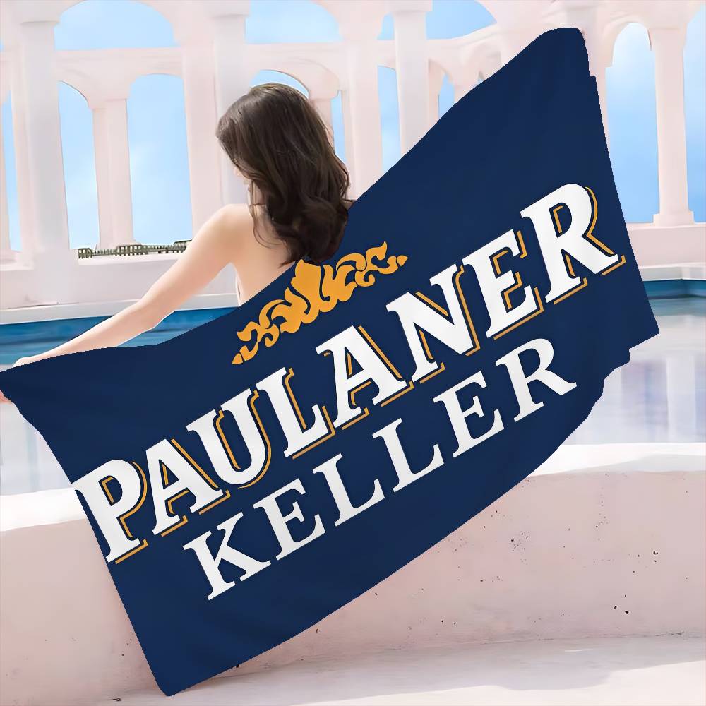 Немецкое пиво p-Paulaners Микрофибровое одеяло Быстросохнущие пляжные полотенца Большой размер Печать Супервпитывающее одеяло-полотенце для бассейна