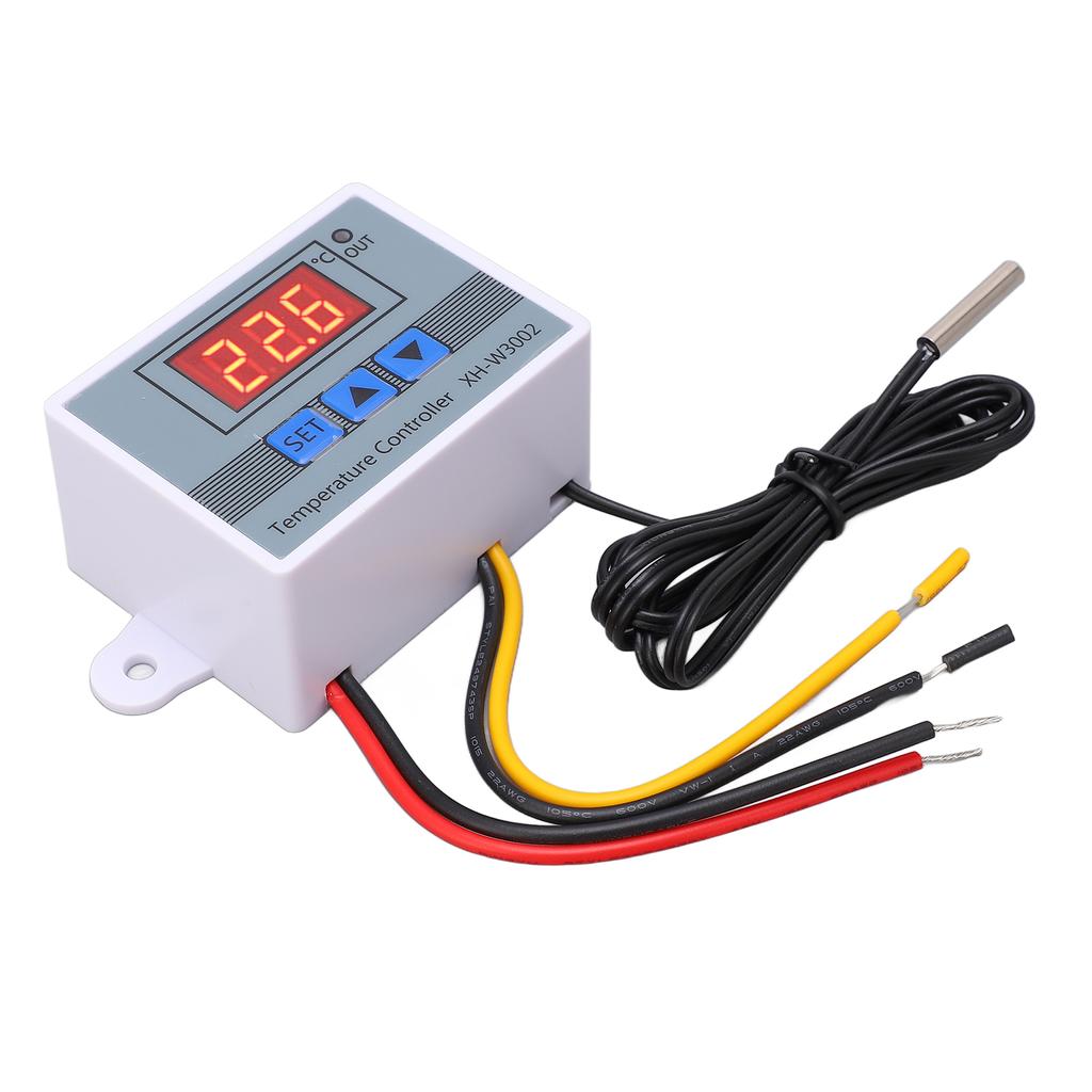 Digital Temperature Controller Thermostat Heating Cooling Switch with Waterproof Probe 10A
