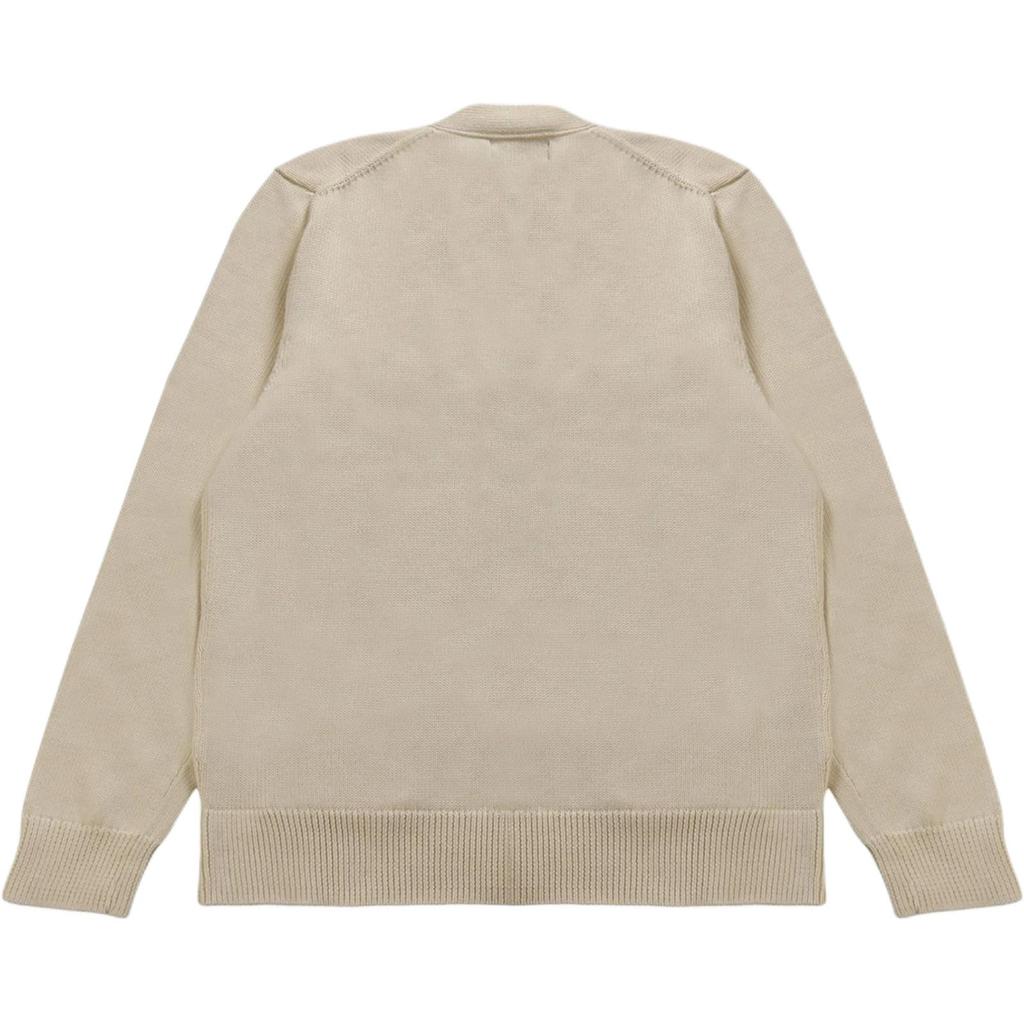 Polo Ralph Lauren Однотонный трикотажный свитер с V-образным вырезом на пуговицах и длинным рукавом Мужской свитер Бежевый 710961170-003