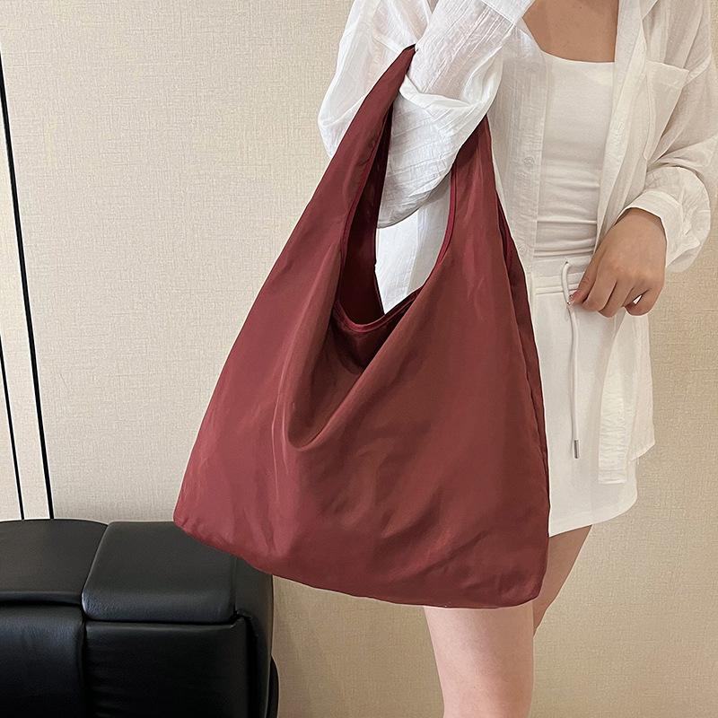 Складная большая сумка-тоут U-образной формы из водонепроницаемого полиэстера для покупок