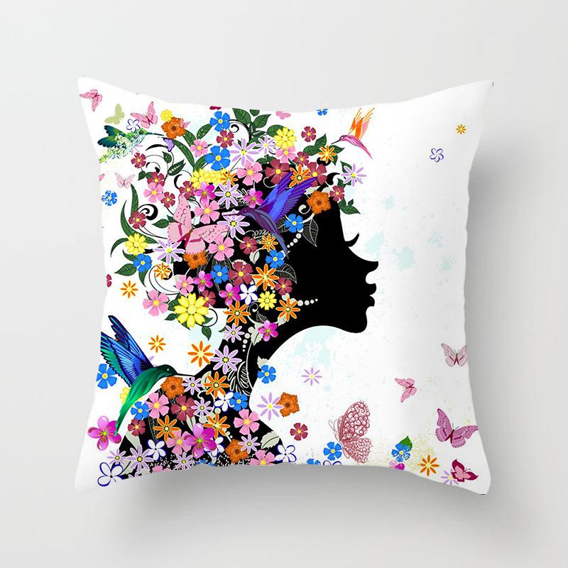 Великолепная наволочка для дивана с рисунком милой девушки, украшение для свадьбы, дня рождения, праздника, домашний декор, наволочка