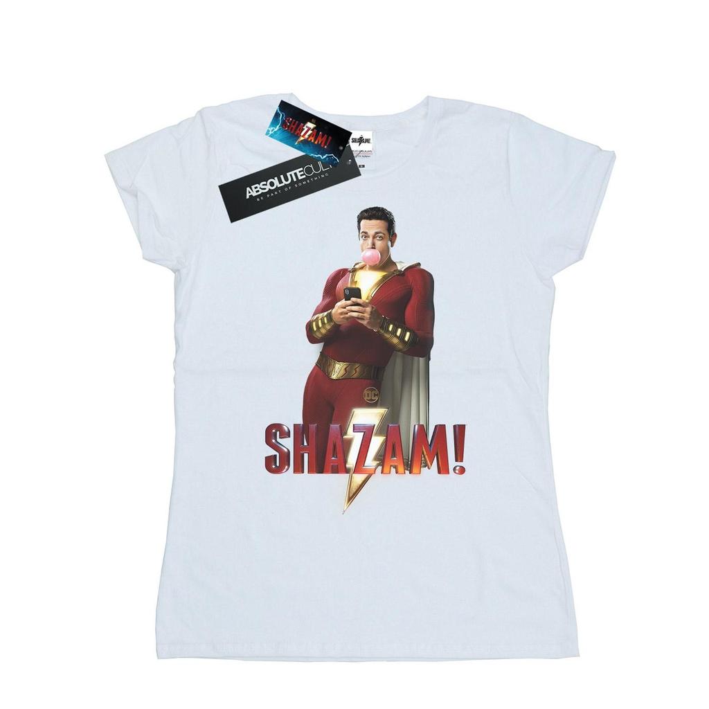 DC Comics Womens/Ladies Shazam Bubble Gum Cotton T-Shirt