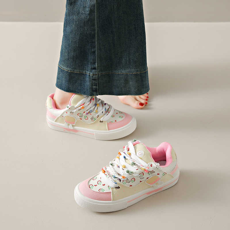 Fashion With Holes Platform Women's Cool Sneakers Mary Jane Sports Entertainment Shoes Womans Original Tenids Tenix Basctt Trendy