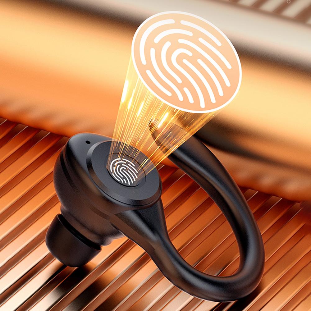 1/2Pcs Wireless Headset Ear Hook Waterproof HIFI Stereo Headphones Bluetooth 5.3 Noise Reduction Power Display Sports Earbuds