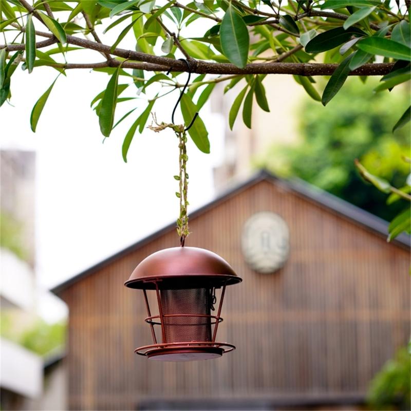 House Dome Bird Feeders for Wild Bird Waterproof Bird Feeders Outside Hanging Bird Feeders Rainproof Bird Feeding Statio